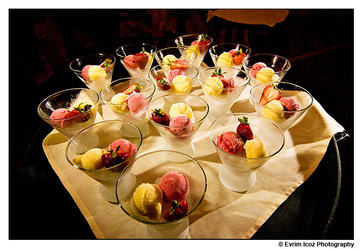 Mango Strawberry Lemon Sorbet at Wedding